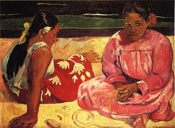 Paul Gauguin Tahitian Women(on the Beach) Sweden oil painting art